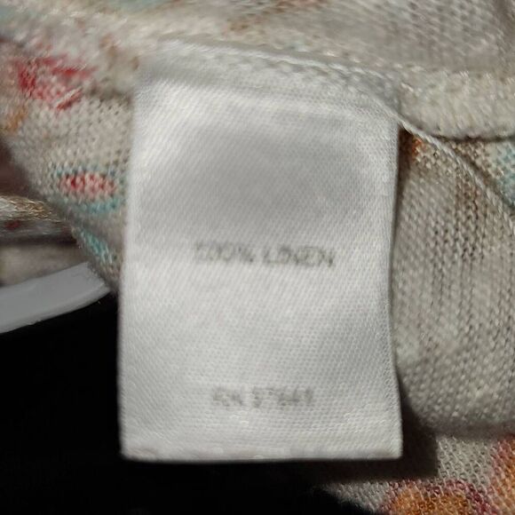 J Jill Love Linen Womens Floral Sleeveless Twist Front‎ Top Blouse 2X - Picture 6 of 6